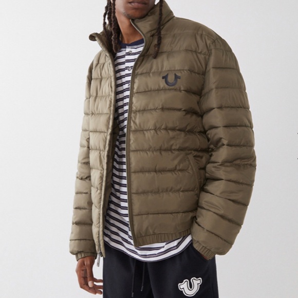 Men’s True Religion Puffer Jacket Size L - Picture 2 of 5
